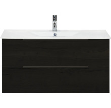 Wastafelonderkast met twee laden en opzetwastafel