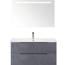 Wastafelmeubel met onderkast en verlichte spiegel