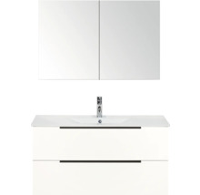 Wastafelonderkast met wastafel en spiegelkast voor de badkamer