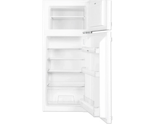 Open koelkast met vriesvak en interieur