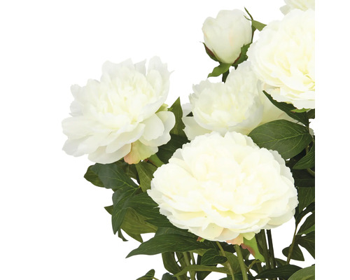 Decoratieve kunstbloemen met pioenrozen in een arrangement