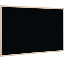 Zwart schoolbord met houten frame