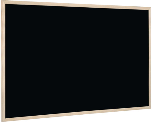 Zwart schoolbord met houten frame