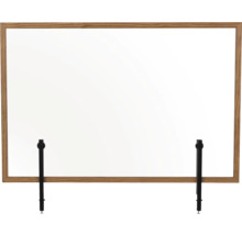 Bureaustopper met houten frame en zwarte bevestigingsvoet