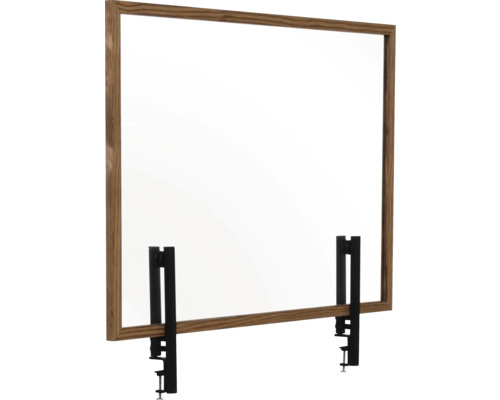 Houten bureau-opzetstuk met klemmen