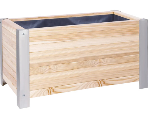 WILK Plantenbak 40x80x41 cm met zilveren metalen poten