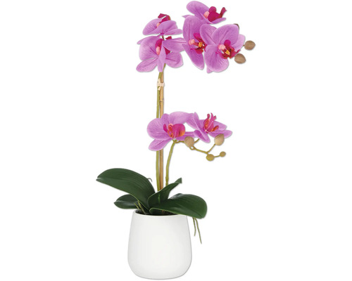 Kunstorchidee in witte pot