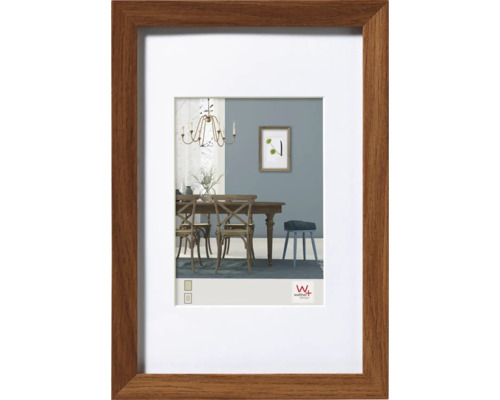 Houten fotolijst met passe-partout en het Walther Design logo