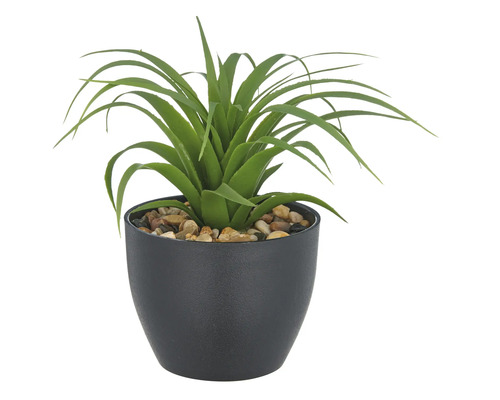 Kunstplant in pot met stenen