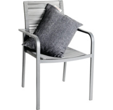 Tuinstoel met kussen en aluminium frame