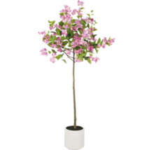 Kunst bougainvilleaboom met roze bloemen in witte pot