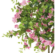 Kunstmatige bougainvilleaboom met groene bladeren en roze bloemen