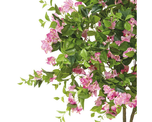 Kunstmatige bougainvilleaboom met groene bladeren en roze bloemen