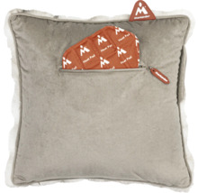 Decoratief kussen met warmtekussen en Montandor logo