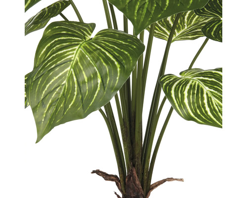Kunstmatige kamerplant met gestreepte bladeren