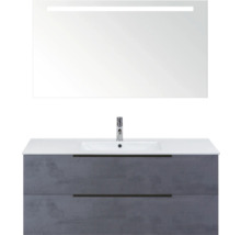 Wastafel met spiegel en onderkast voor de badkamer