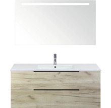 Wastafelcombinatie met spiegel en ledverlichting