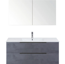 Wastafelmeubel met wastafel en spiegelkast