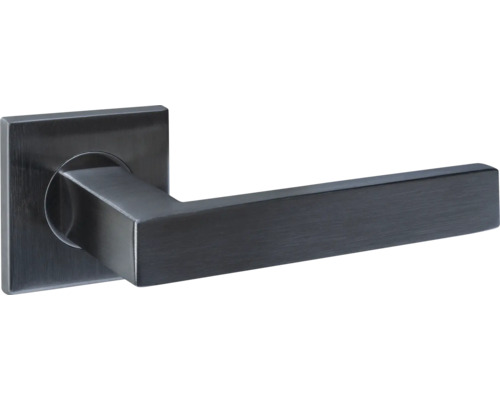 INTERSTEEL Deurkruk paar Q5 op vierkant rozet gunmetal