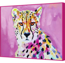 Schilderij van een cheetah met lijst