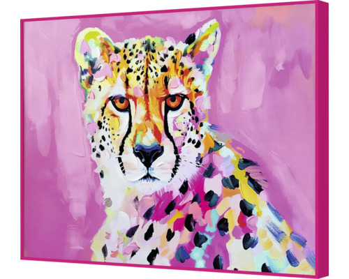 Schilderij van een cheetah met lijst