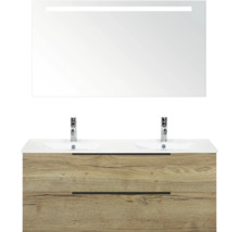 Wastafelcombinatie met spiegel en twee laden