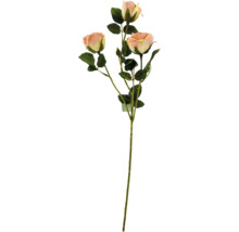 Kunstmatige rozen tak met drie bloemen