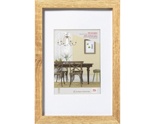 Houten fotolijst met passe-partout