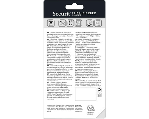 Securit Logo krijtstift originele informatie