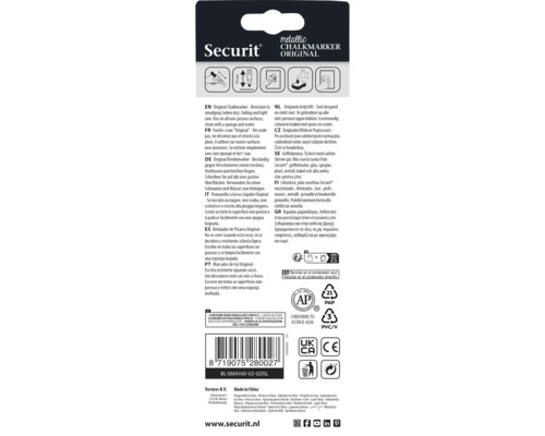 Securit krijtstift originele verpakking