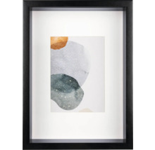 Ingelijste afbeelding met abstracte vormen en patronen als wanddecoratie