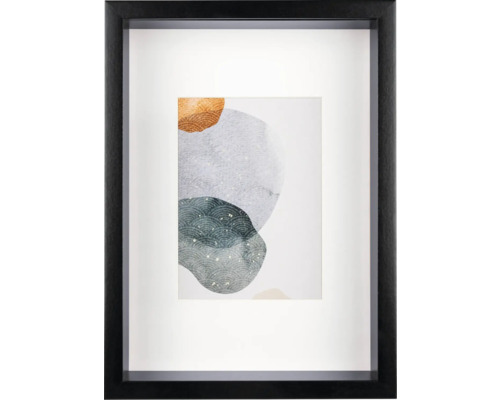 Ingelijste afbeelding met abstracte vormen en patronen als wanddecoratie