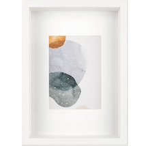 Ingelijste afbeelding met abstracte vormen voor wanddecoratie