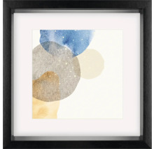 Ingelijst abstract kunstwerk met cirkelmotief