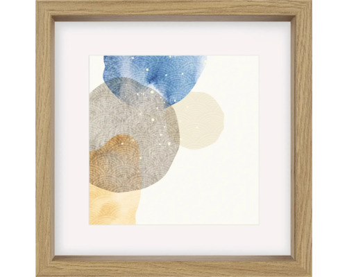 Ingelijste afbeelding met abstracte cirkels