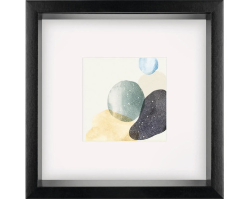 Ingelijste muurdecoratie met abstracte vormen