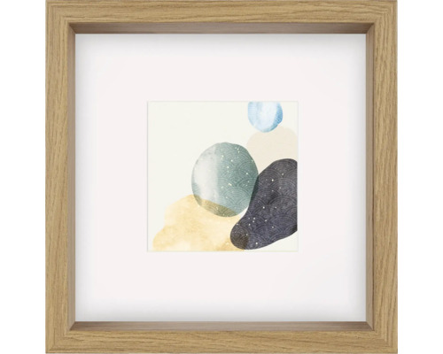 Vierkante fotolijst met abstracte illustratie