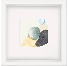 Ingelijste afbeelding met abstracte cirkelmotieven