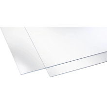 Twee transparante kunststof platen