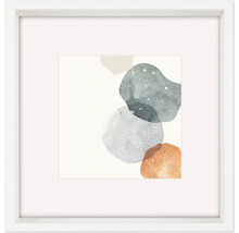 Ingelijste foto met abstracte vormen voor wanddecoratie