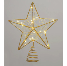 Stervormige kerstboompiek met verlichting voor de kerstboom