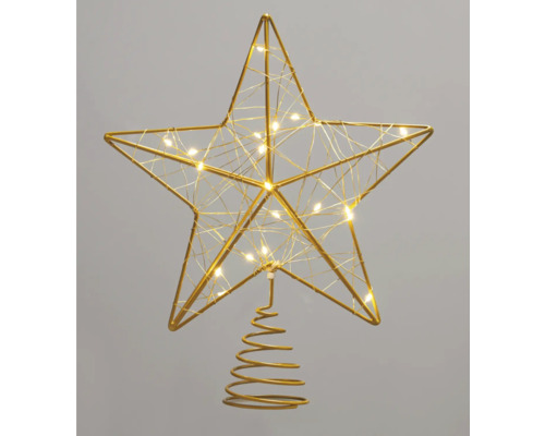 Stervormige kerstboompiek met verlichting voor de kerstboom