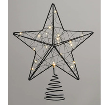 Kerstboom piek in stervorm met verlichting