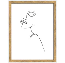 Ingelijste afbeelding met abstracte vrouwenvoorstelling