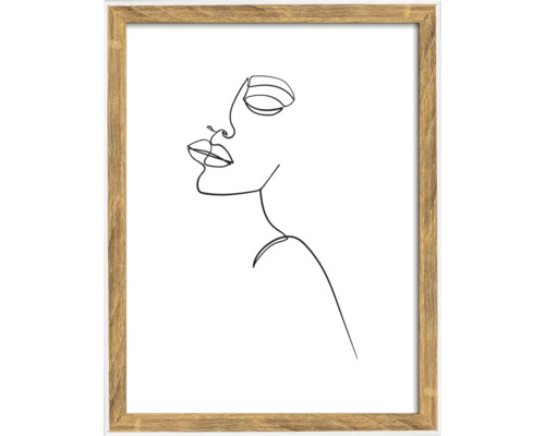 Ingelijste afbeelding met abstracte vrouwenvoorstelling