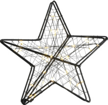 Decoratieve ster van metaal met verlichting