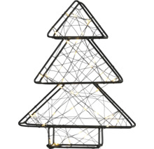 Decoratieve kerstboom van metaal met verlichting