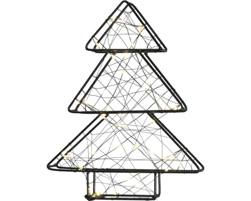 Decoratieve kerstboom van metaal met verlichting