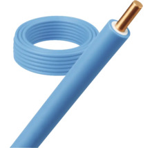 Blauwe koperen elektriciteitskabel