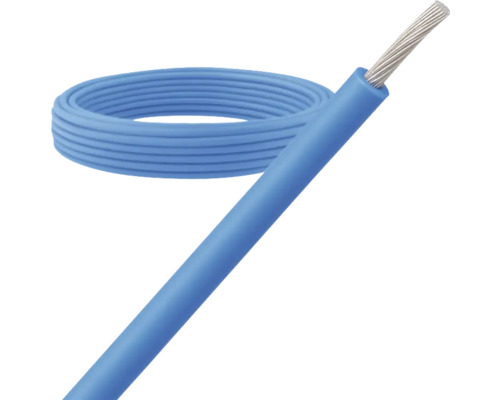 Enkeladerige kabel met isolatie en blootliggende draden